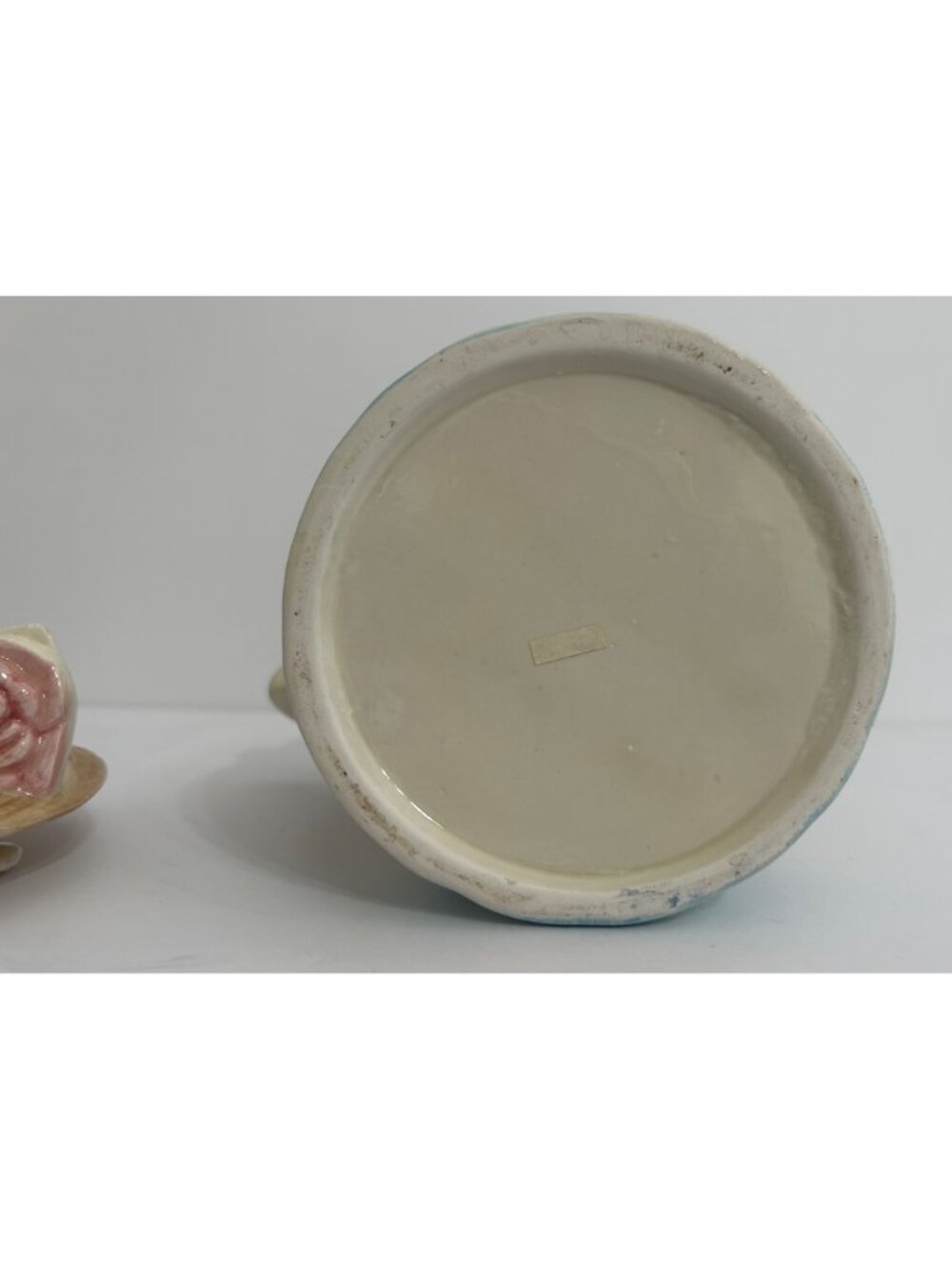 Vintage Pig Teapot Pastel Colors Floral Grannycore Cottagecore Farmhouse Kitschy - Picture 7 of 8